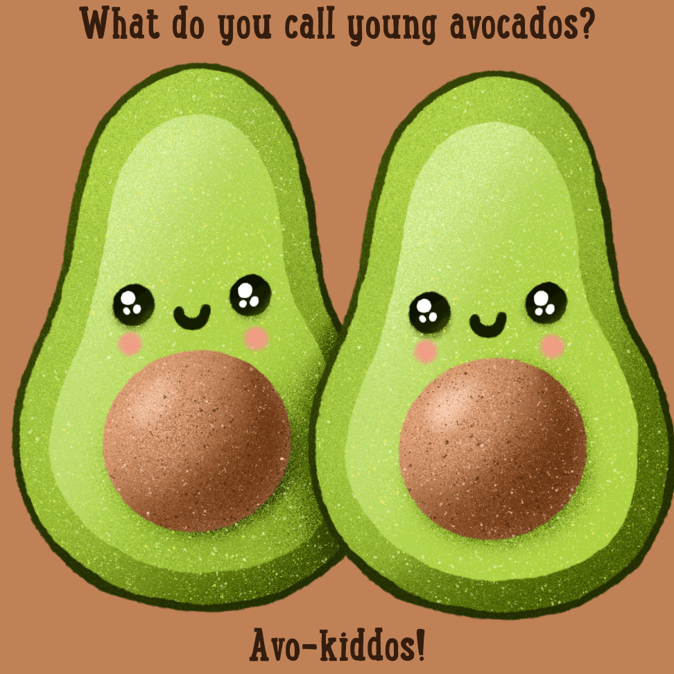 22 Bromas de aguacate para reírse. ¿Cómo se llaman aguacates yong?