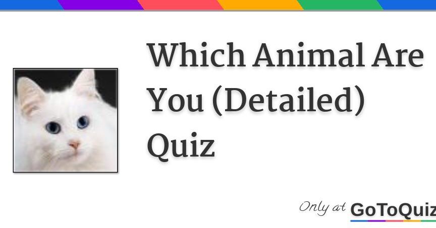 ¿Qué animal soy? Cuestionario divertido ¿Qué animal eres? (Detallado) Prueba